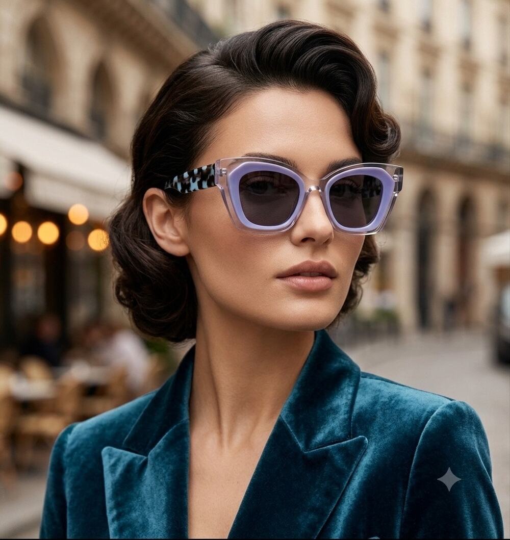 New Face A face halos 2 3084 Very peri sunglasses hand made Italy